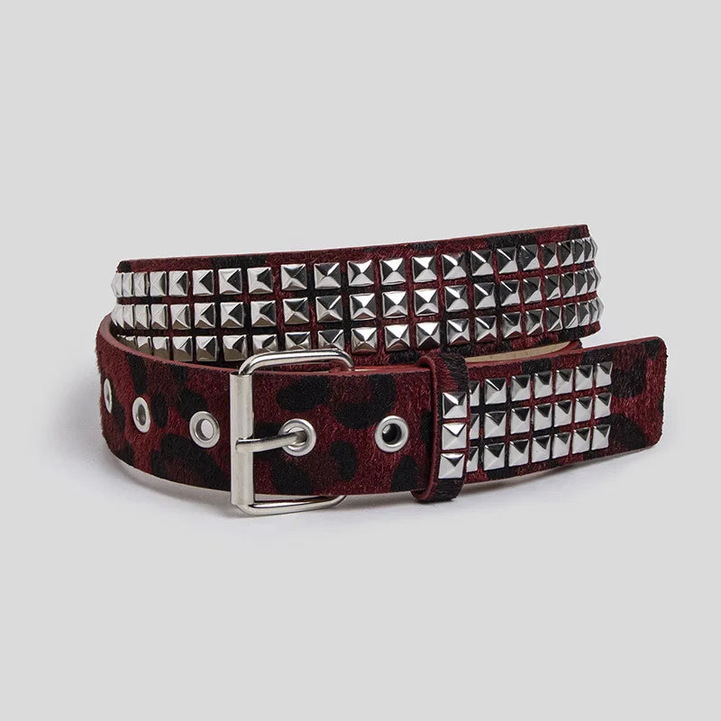 Punk Pink Fur Belt
