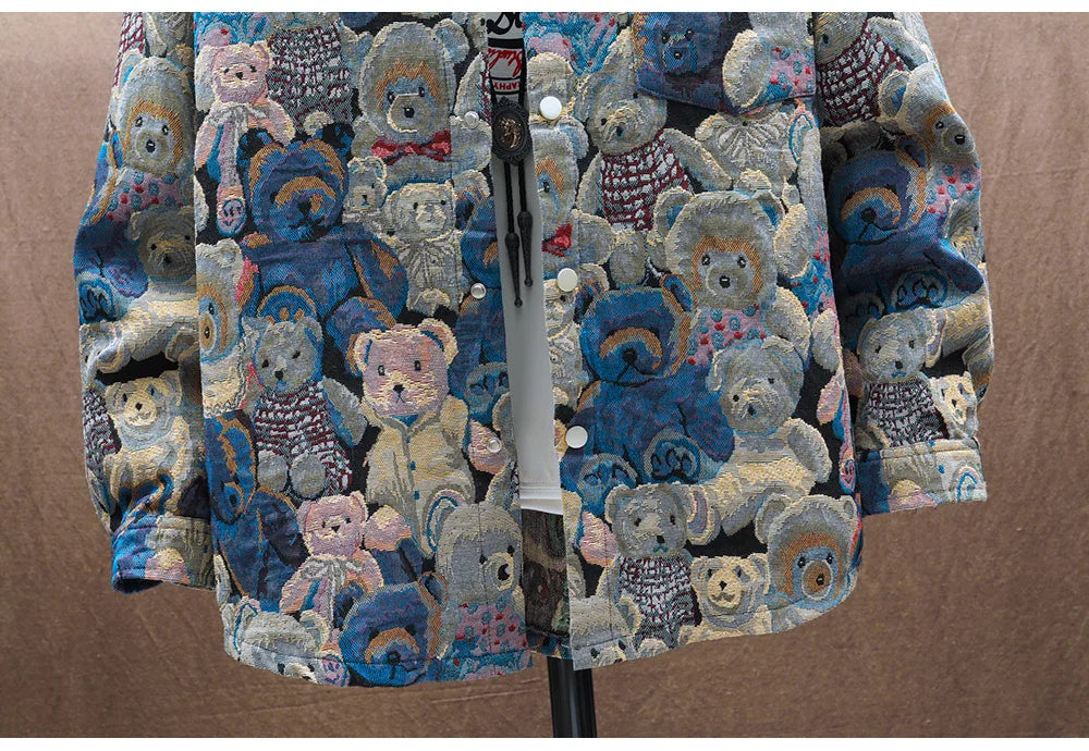 Teddy Bear Jacquard Jacket