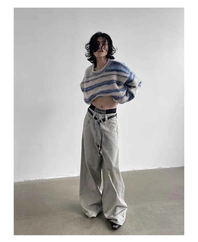 Premium Hip Hop Flowy Wide Leg Jeans