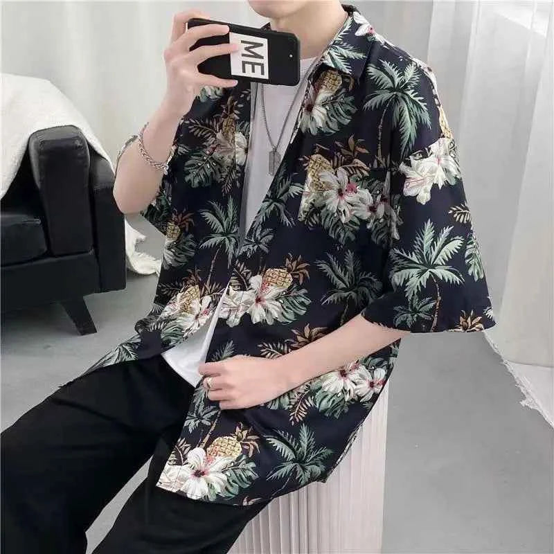 Women Florida Stylish Button-Up Short Sleeve Shirt
