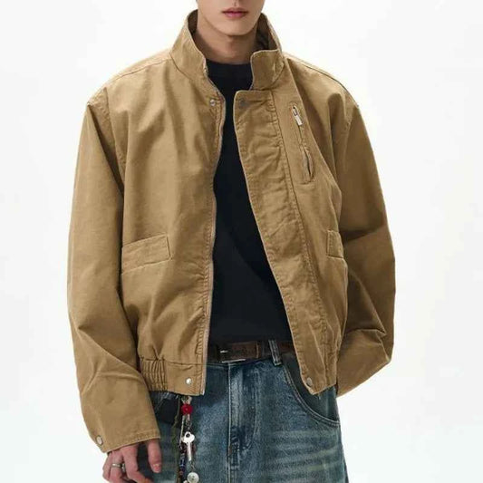 Casual Retro Tough Guy Workwear Jacket