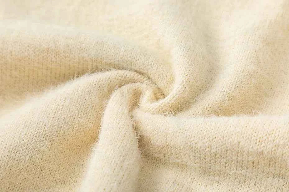 Women Effortless Oversized Ripped Knit Sweater
