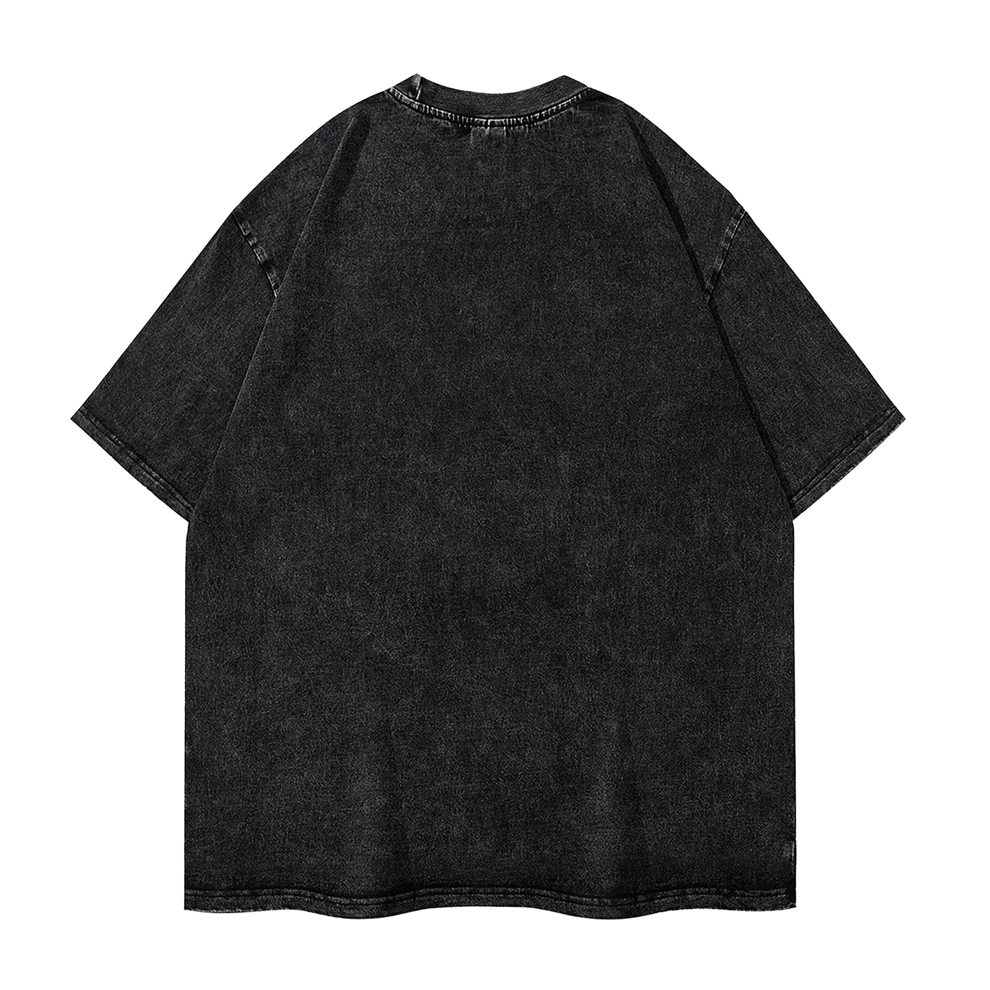 Venom Distressed Logo Washed Black T-Shirt - Luxuryurbanwear