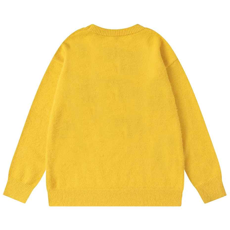 Breathable Oversized Loose Fit Knit Hip Hop Sweater
