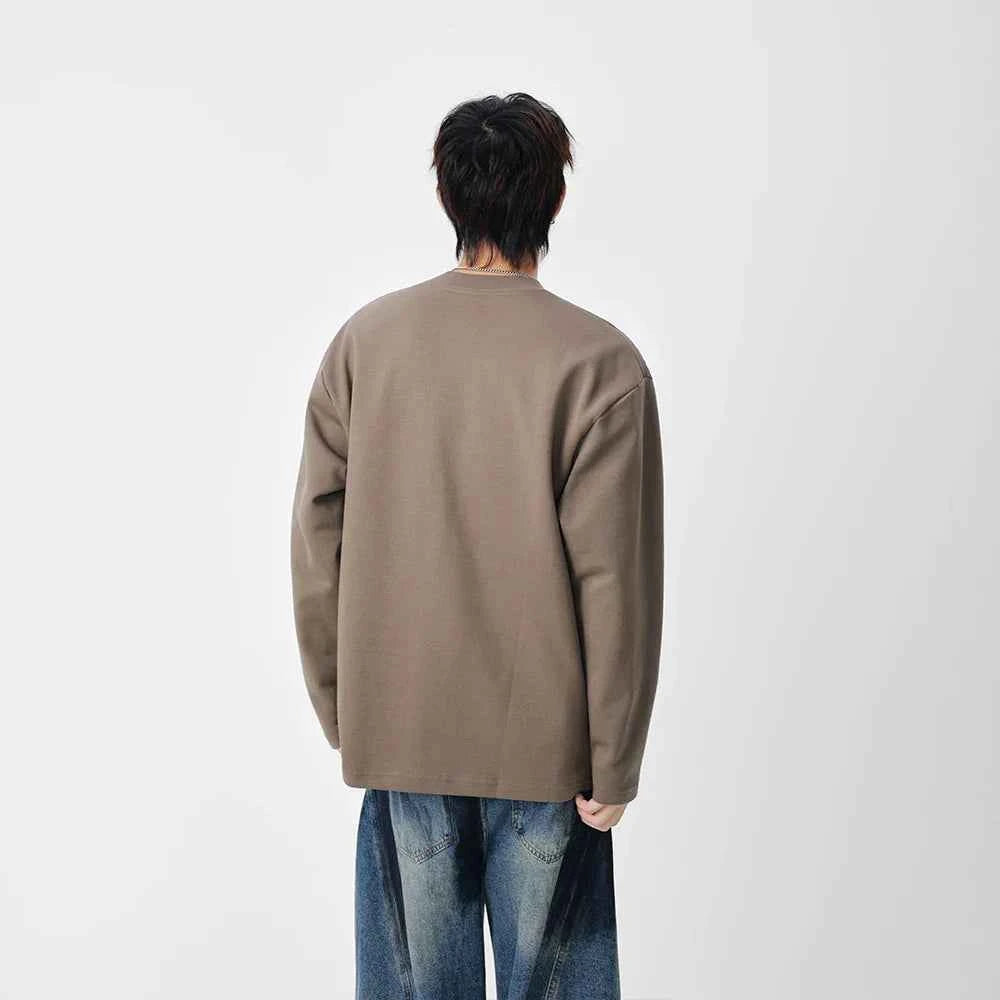 Minimalist Logo Detail Long Sleeve T-Shirt