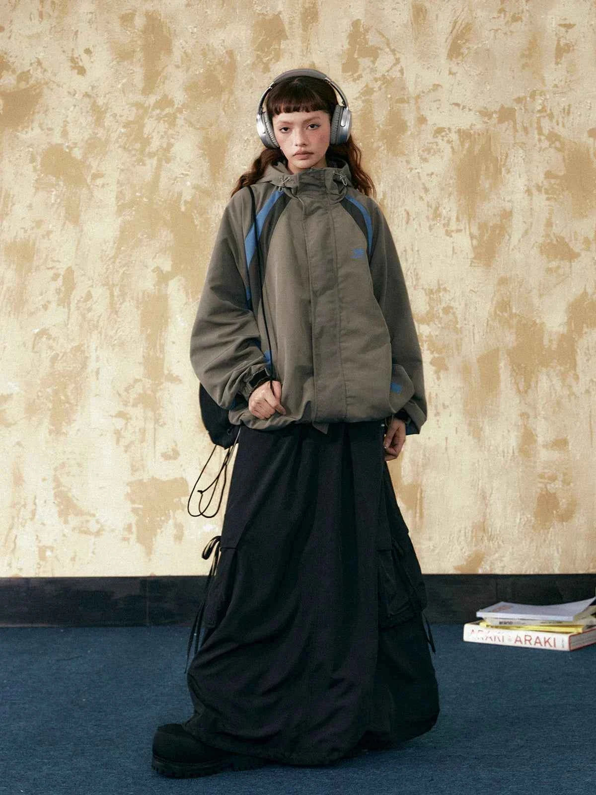 Color Matching Loose Casual Jacket