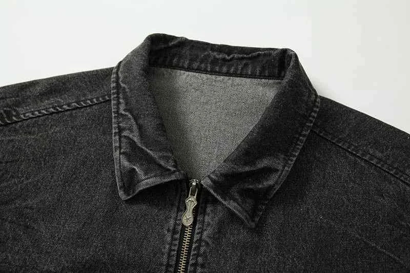 Trendy Y2K Camouflage Printed Denim Jacket