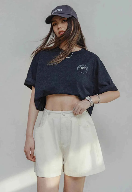 Women Casual Retro Denim Short