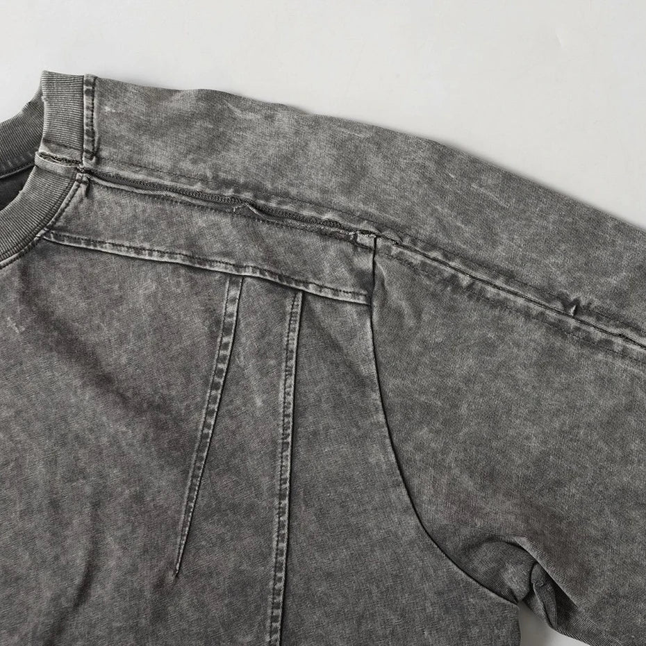Streetwear Patchwork Oversized Tshirts