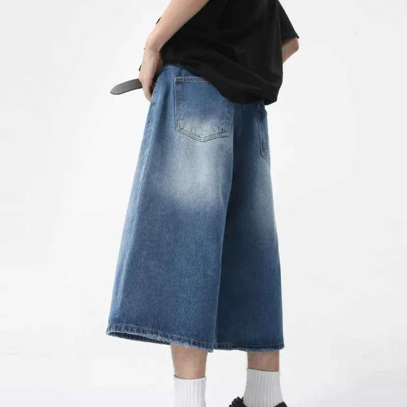 Loose Fit Retro Style Summer Denim Short