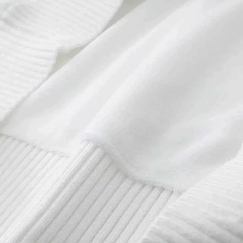 Warm Knitted Solid Color Classic Sweater