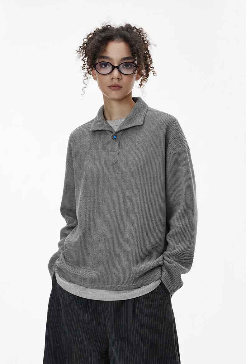Vintage Italian Old Money Style Polo Sweater