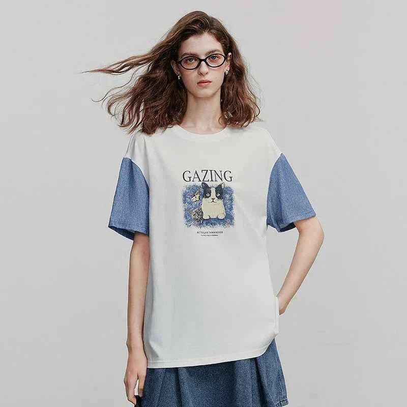 Stylish Casual Short Sleeve Women T-Shirt