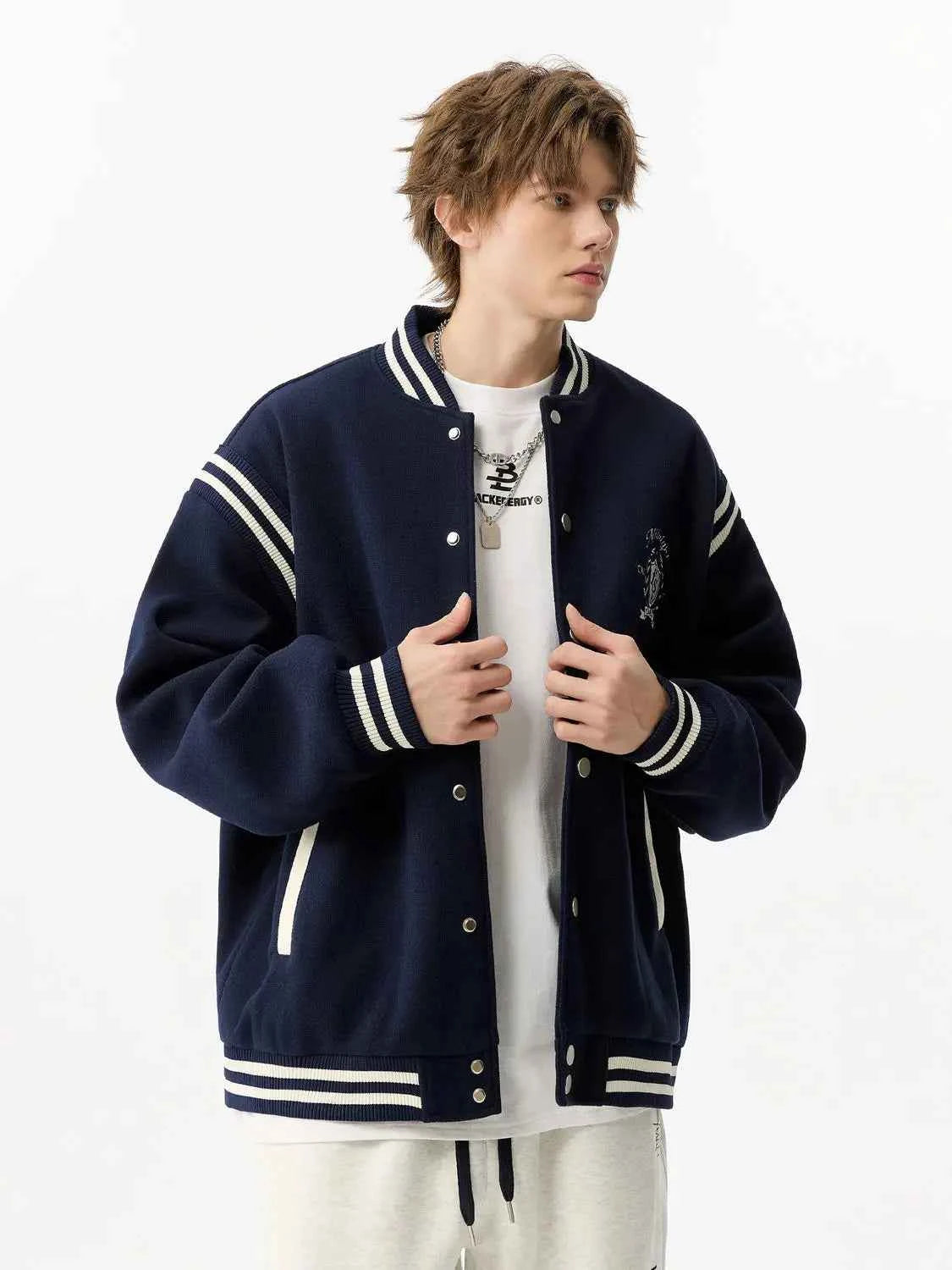 Autumn Cool Embroidered Vintage Baseball Jacket