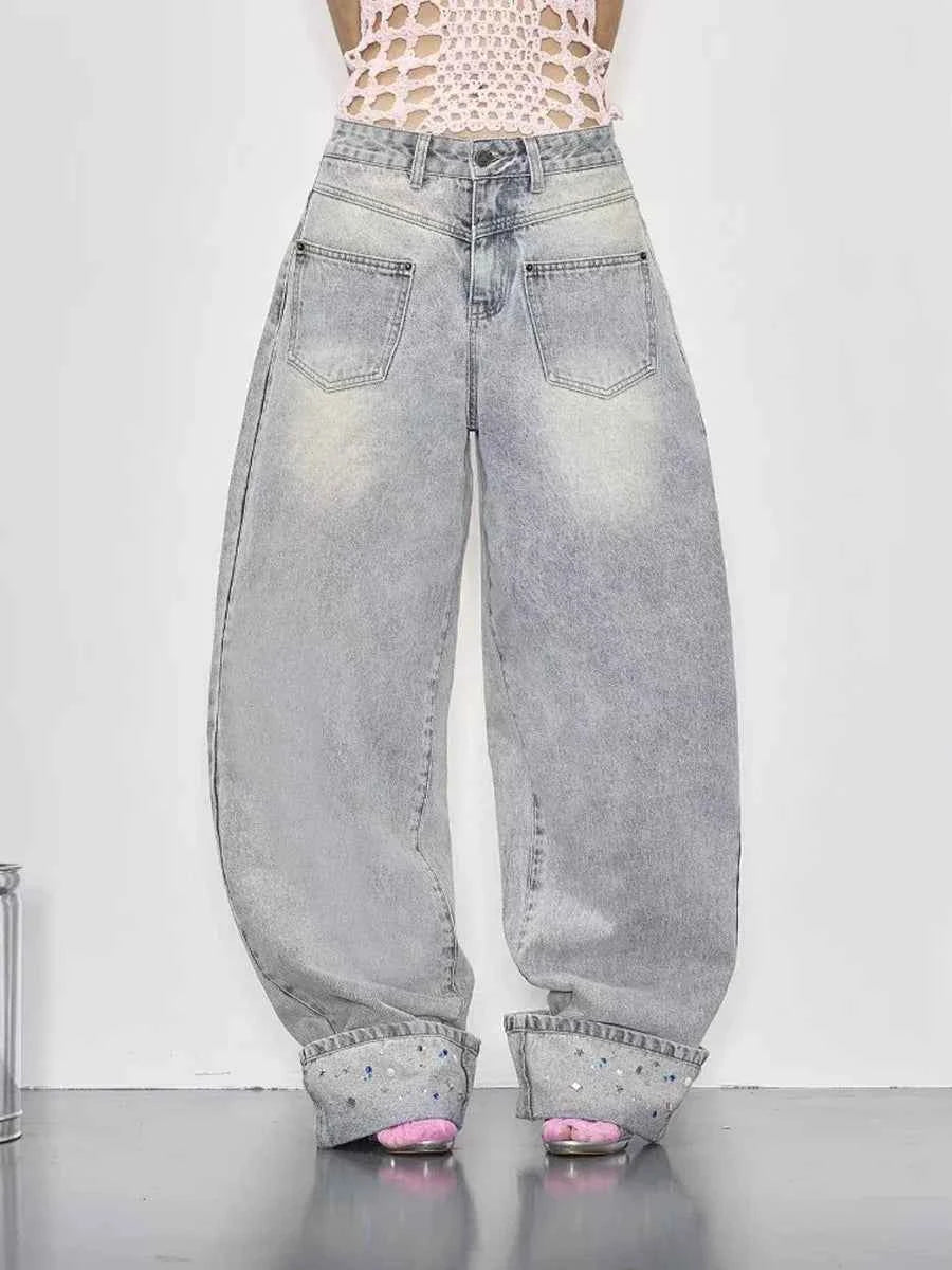 Chic High Waist Loose Streetwear Jeans