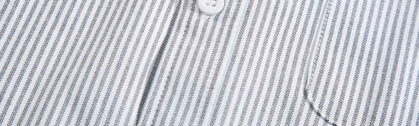 American Aesthetic Style Striped Long Sleeved Shirt