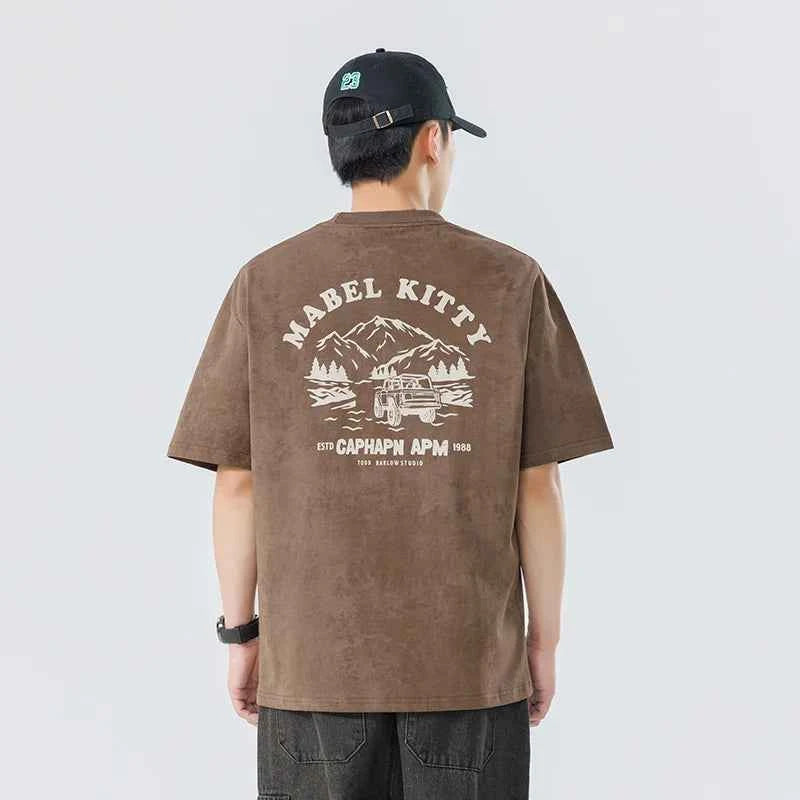 Street Style Fit Trendy Tie Dye Short Sleeve T-Shirt