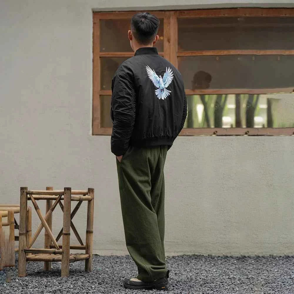 Embroidered Retro High-End Baseball Jacket