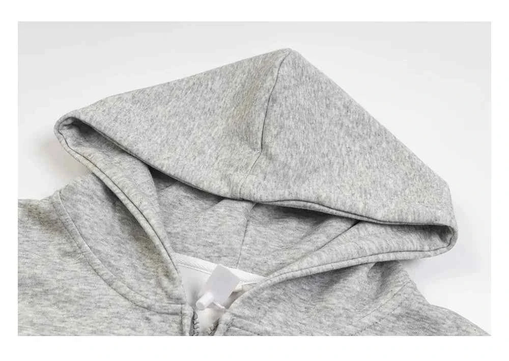 Versatile High Street Portrait Print Hooded Sweatshirt