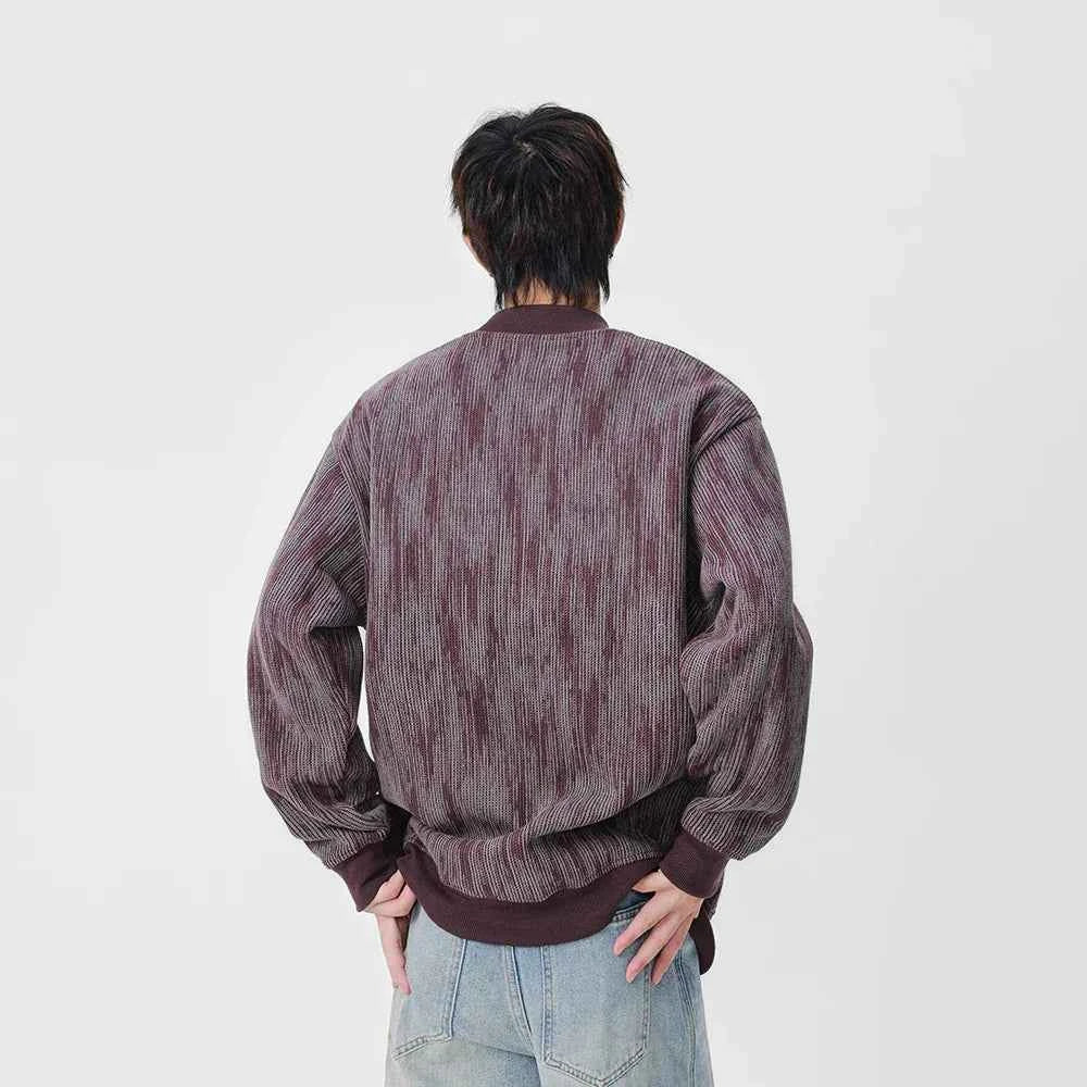 Cozy Textured Raglan Crew Neck Sweatshirt