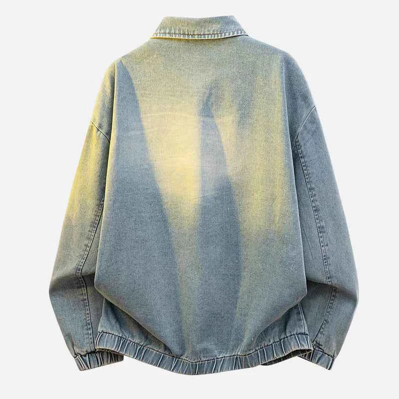 Y2K Loose Retro Washed Denim Casual Jacket