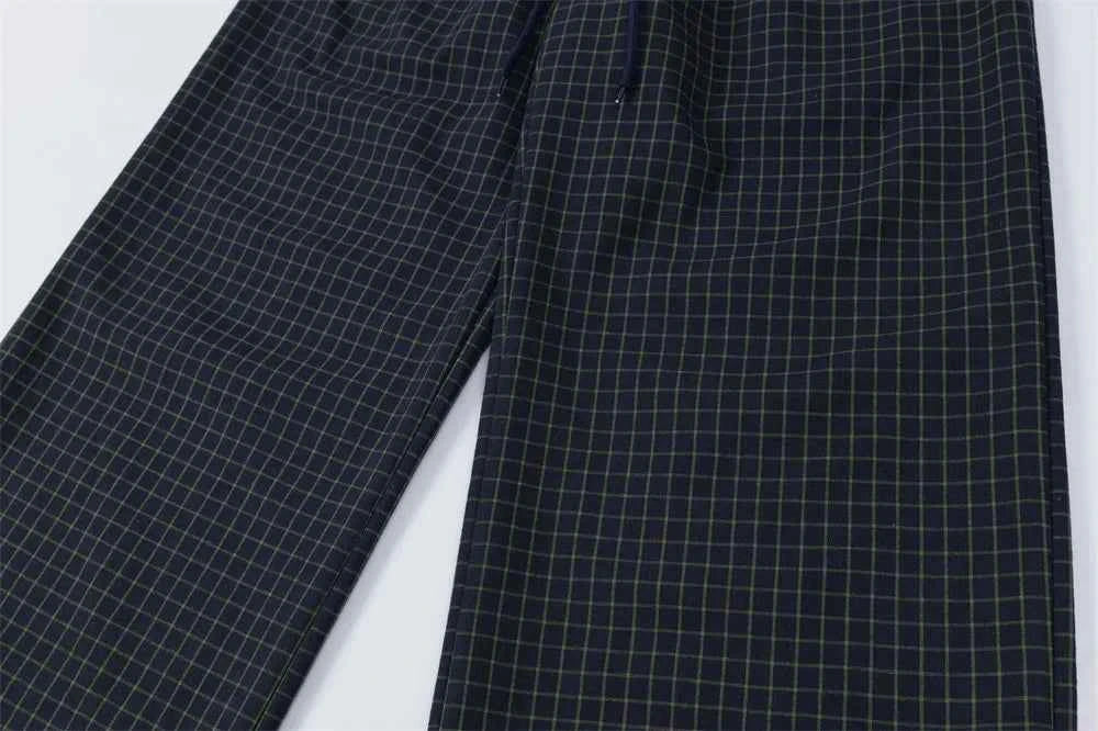 Y2K Streetwear Retro Small Plaid Casual Jogger