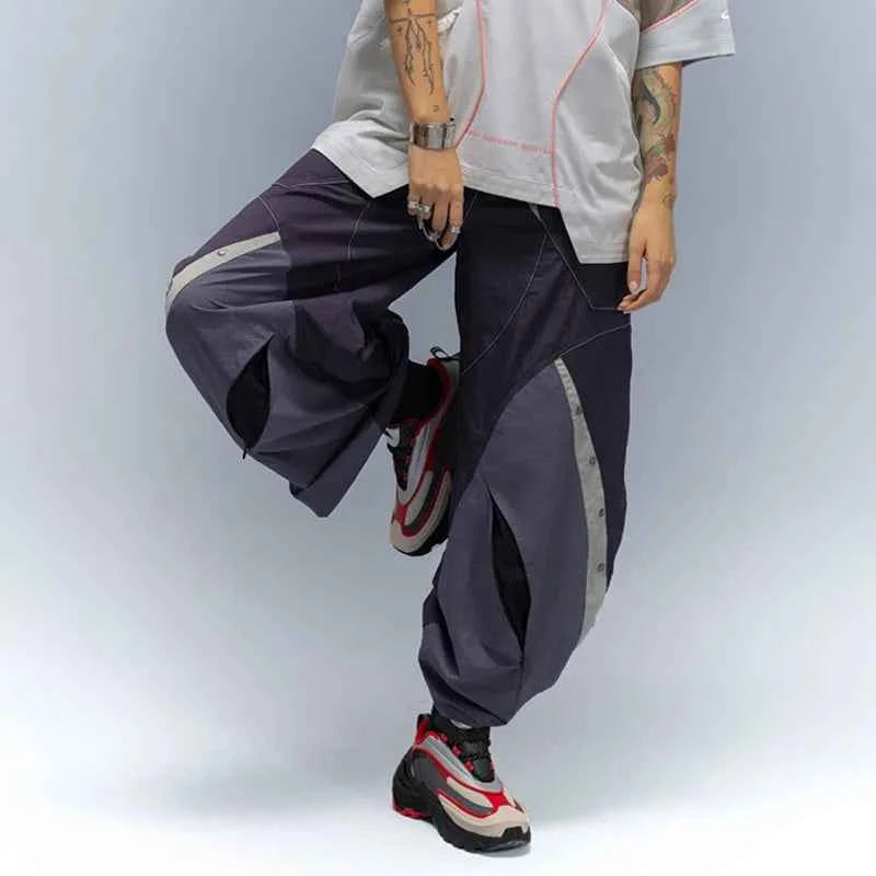 Breathable Lightweight Spliced Cargo Pants