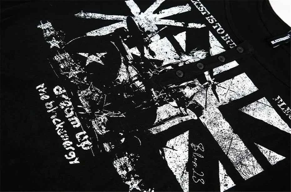 Signature Cotton Black Letter Print Long Sleeve T-Shirt