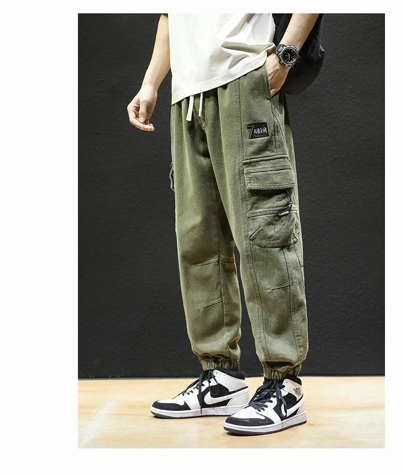 Straight Fit Elastic Ankle Length Pants