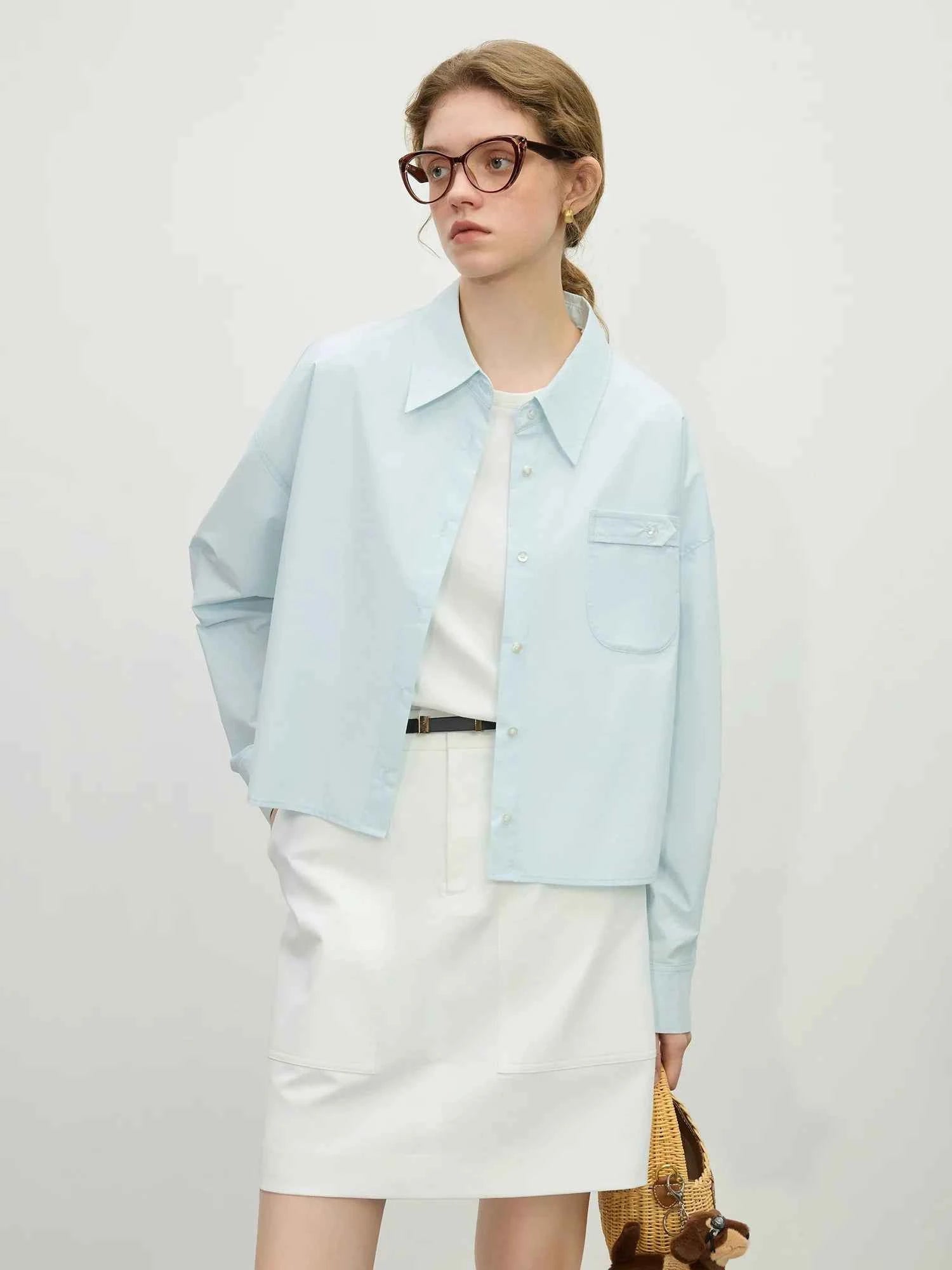 Women Cute Spring Casual Loose Cotton Long Shirt