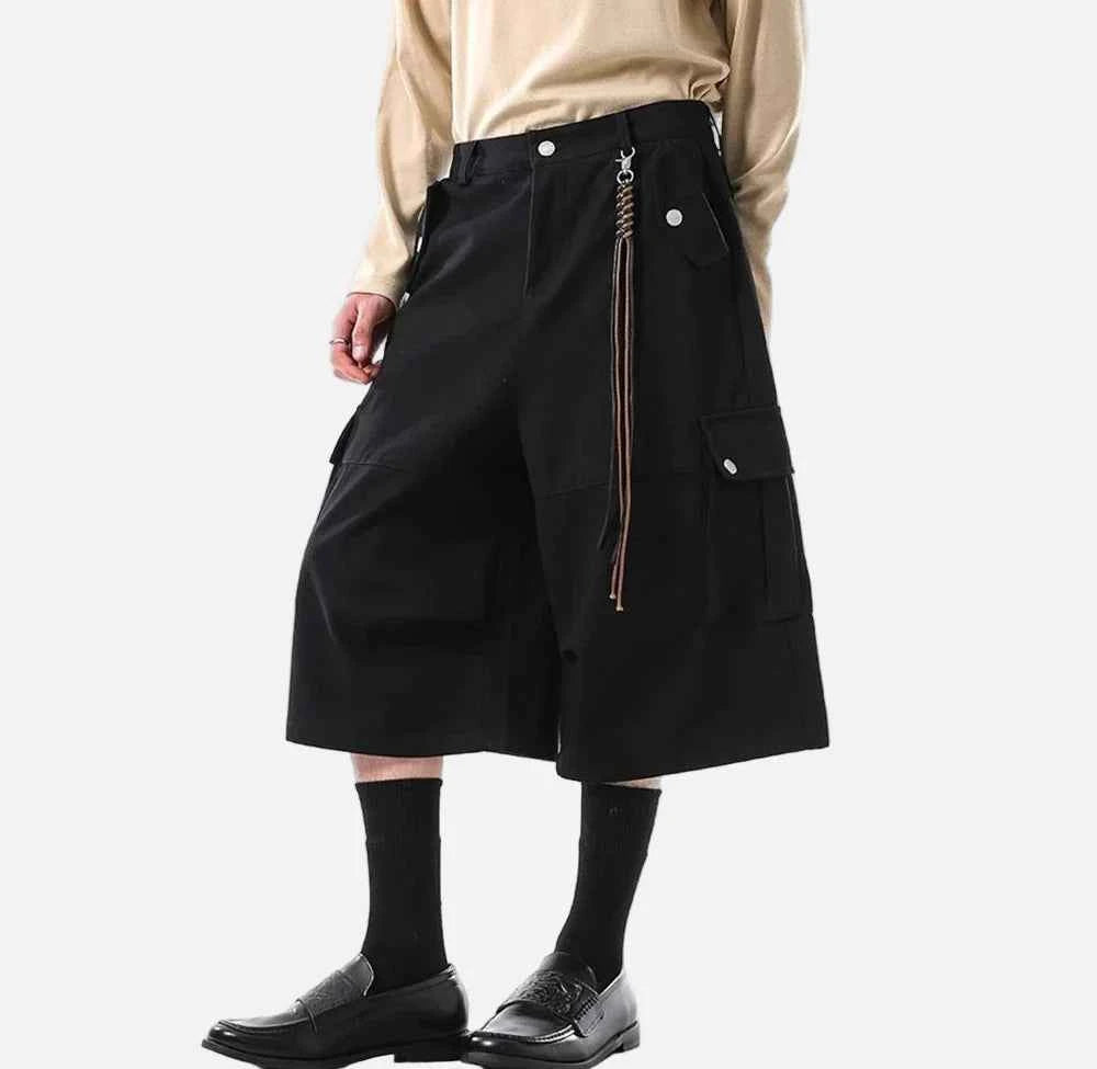 Retro American Cotton Workwear Cargo Jorts