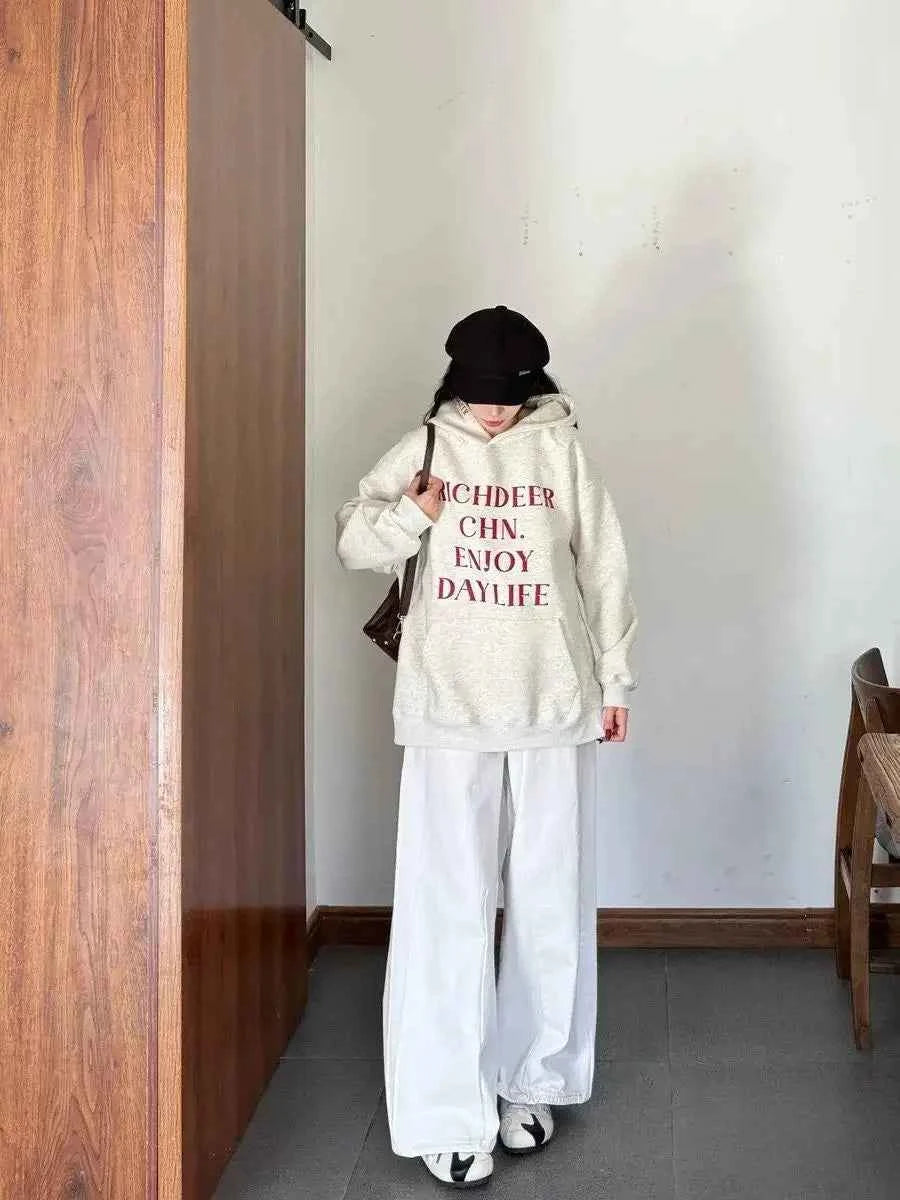 White Vintage High Waist Wide Leg Jeans