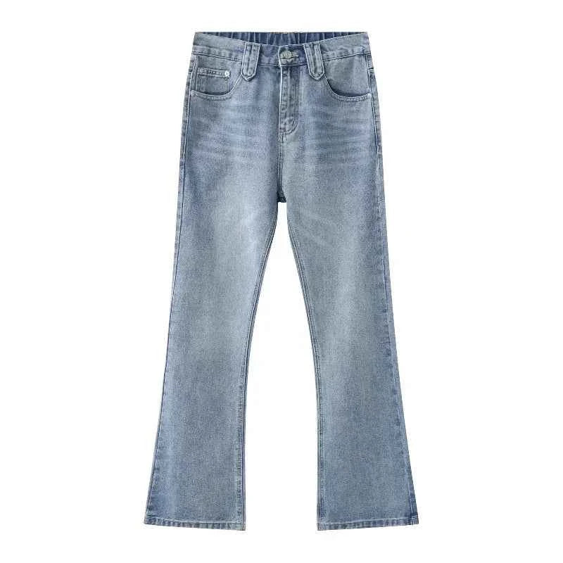 High Waist Flare Denim Pants Jeans