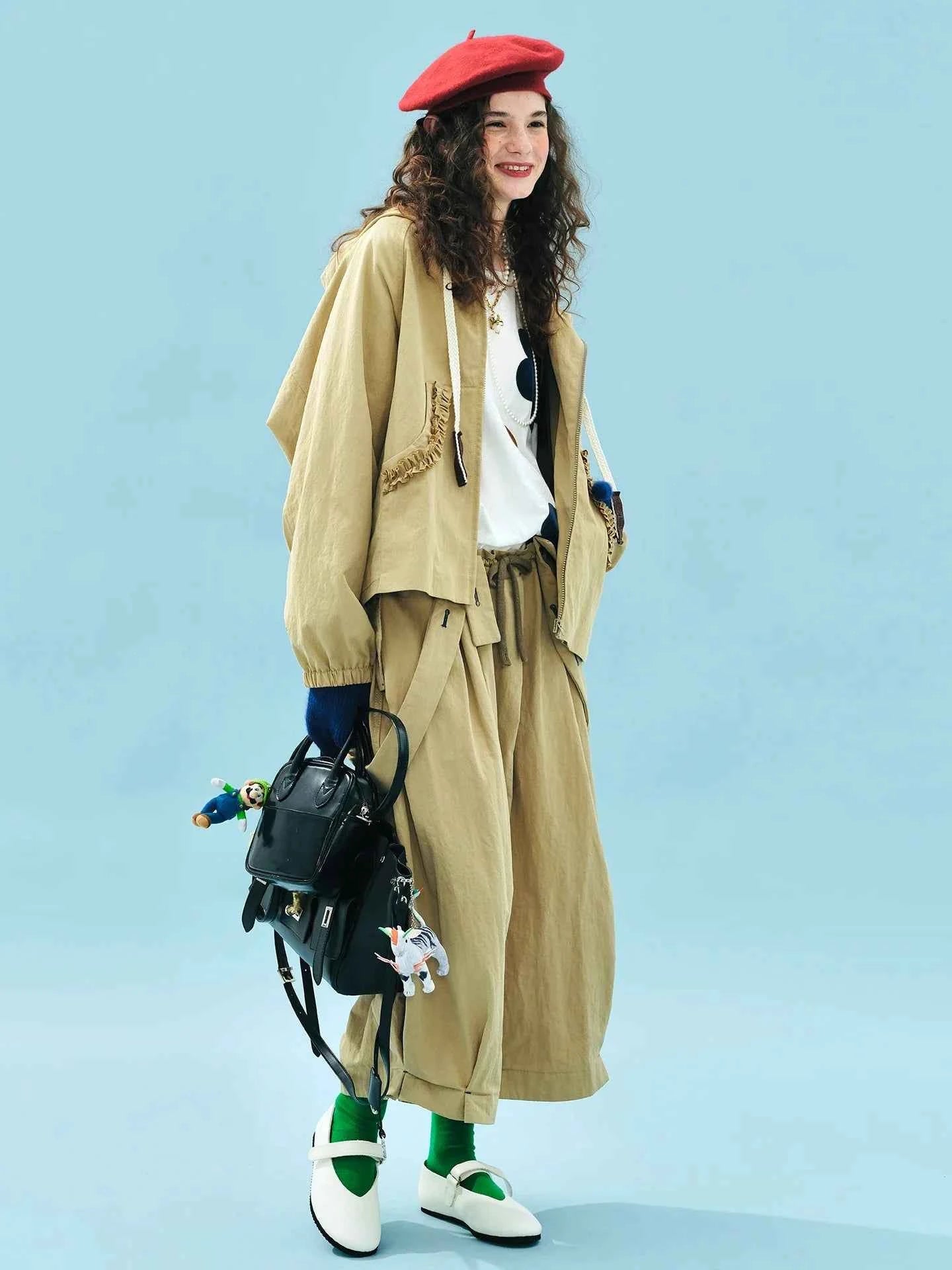 Trendy Casual Loose Hooded Windbreaker Jacket