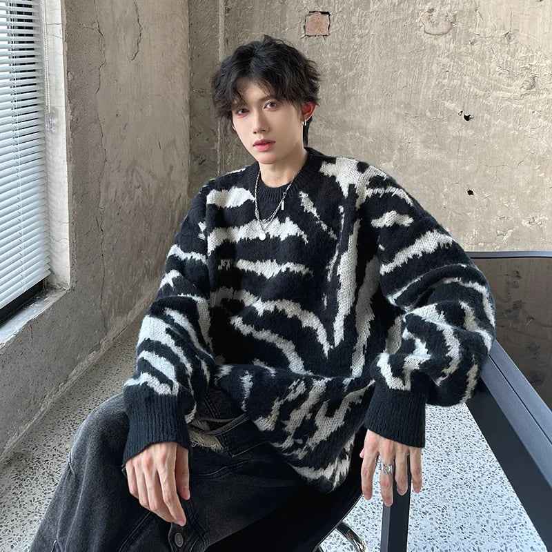 Warm Velvet Knitted Pullover Sweater