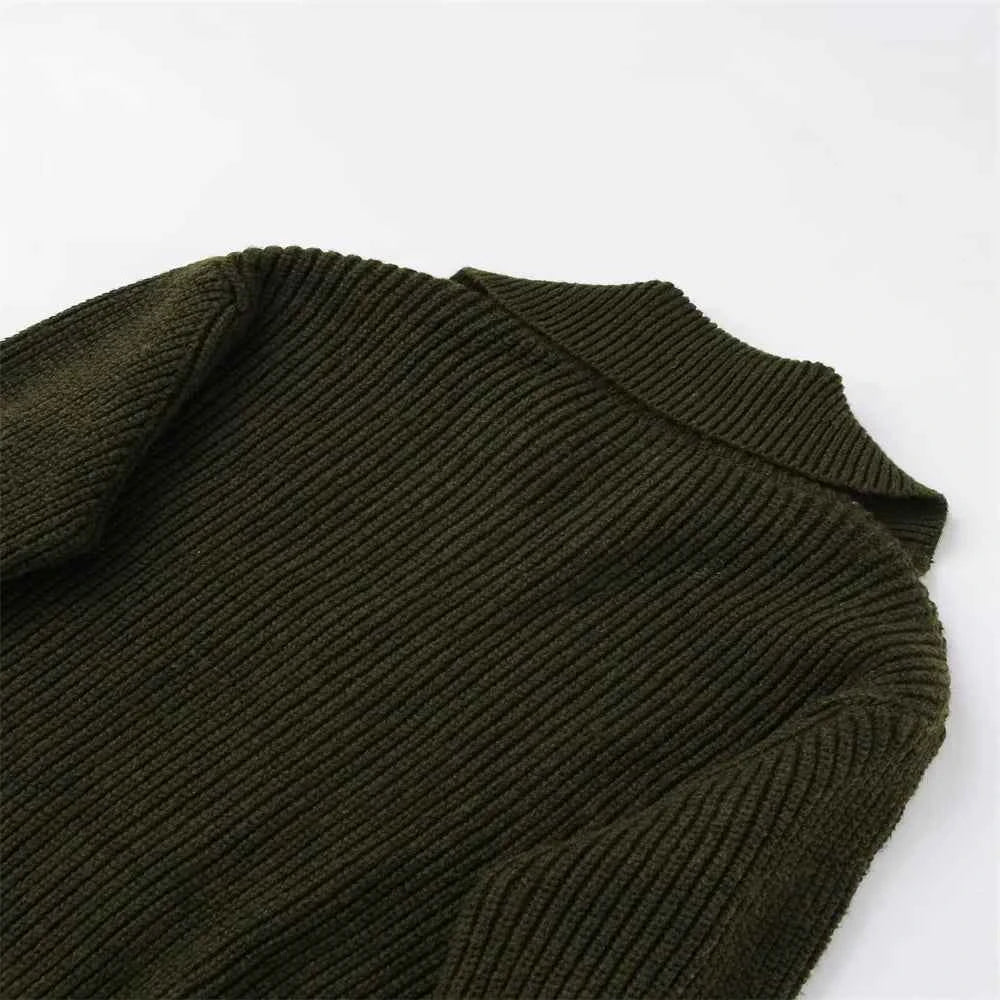 Y2K Warm Loose Zipper Knitted Cardigan