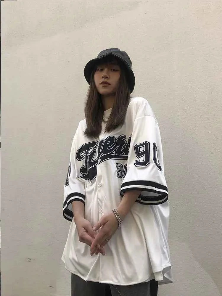 Streetwear Oversize Vintage Printed Hip Hop Shirt