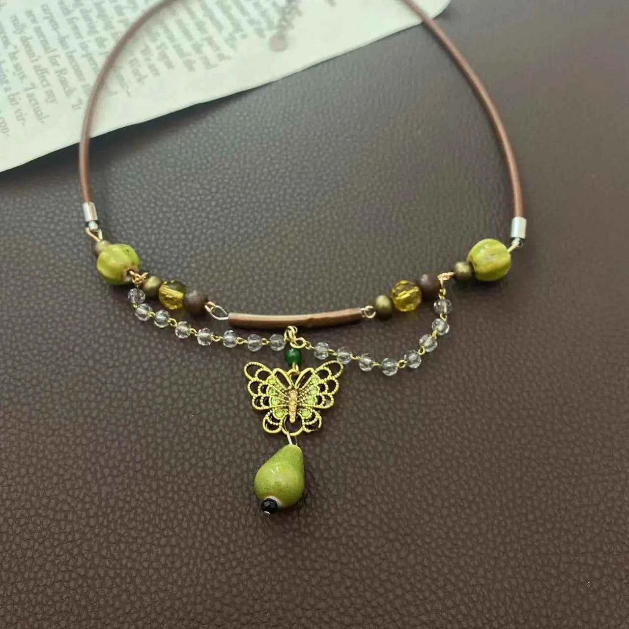 Handmade Pearl Fairycore Gift Heart Necklace