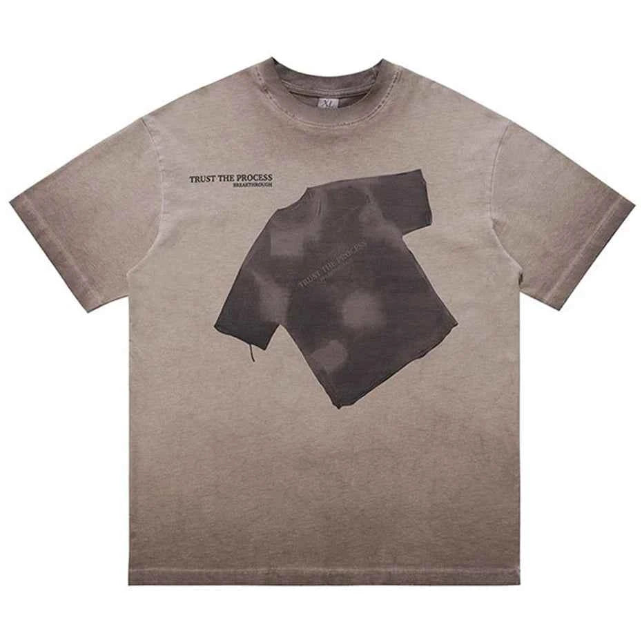 LUW "Archive-Aesthetic" Vintage Tee - Oversized Harajuku Streetwear T-Shirt
