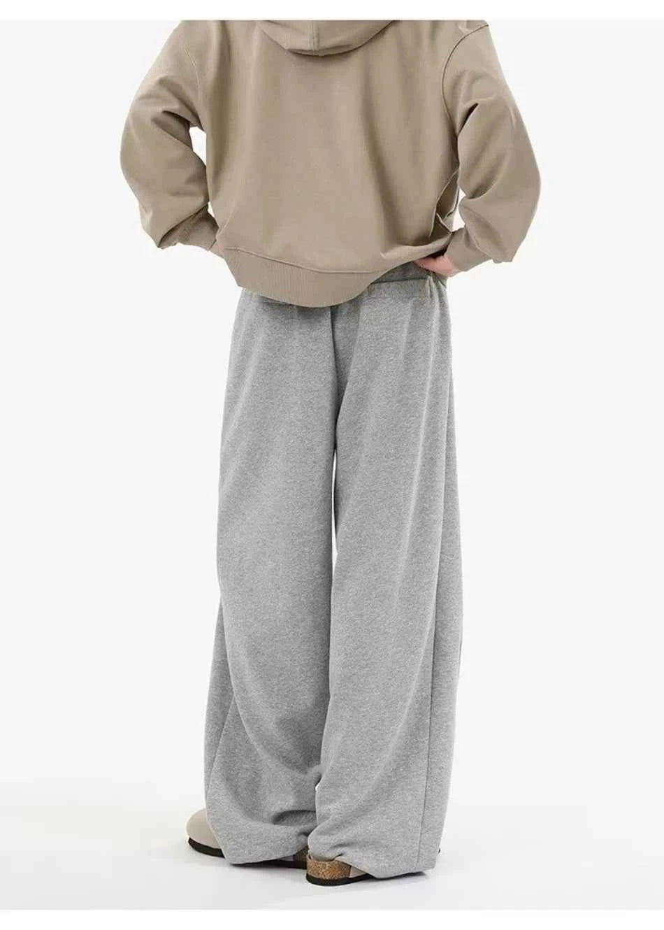 Heavy weight Elastic Straight Leg Sports Sweatpants