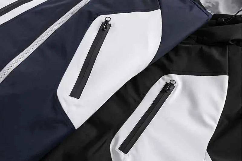 Y2K Oversized Windbreaker Hooded Jacket