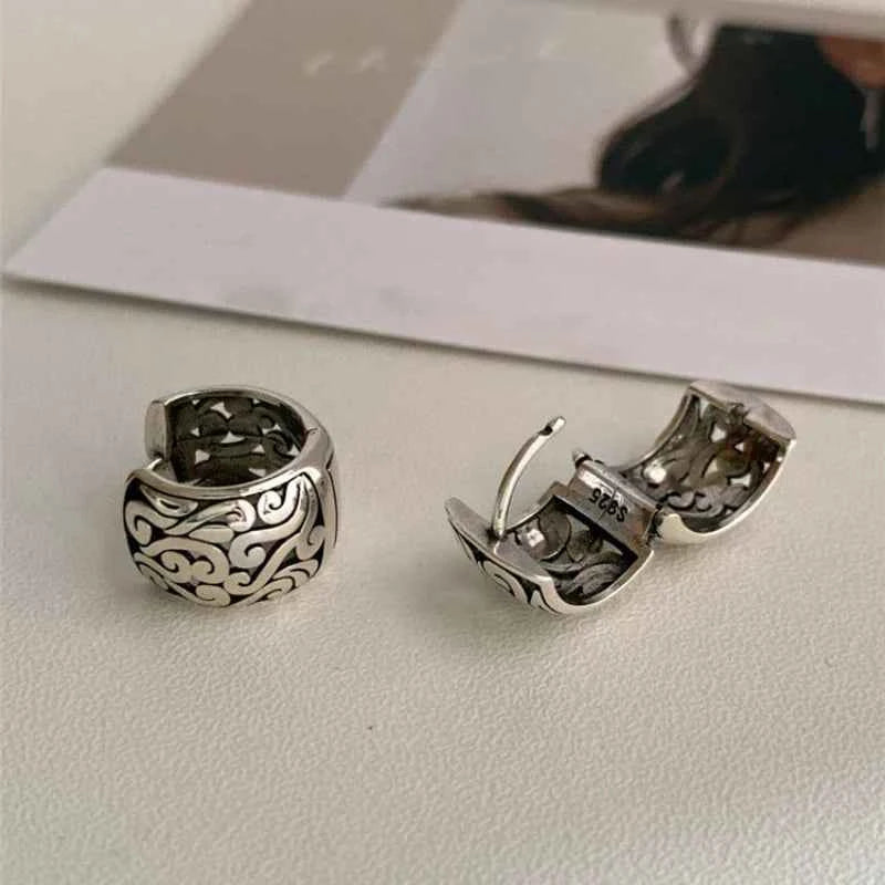 Unique Irregular Flower Pattern Drop Earrings