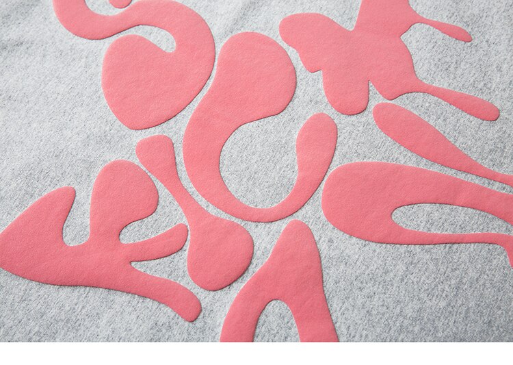 Star Shape Melting Letter Graphic T-Shirt