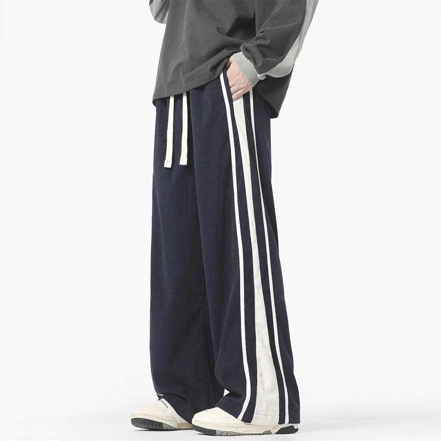 Winter Y2K Corduroy Wide Leg Sports Sweatpants