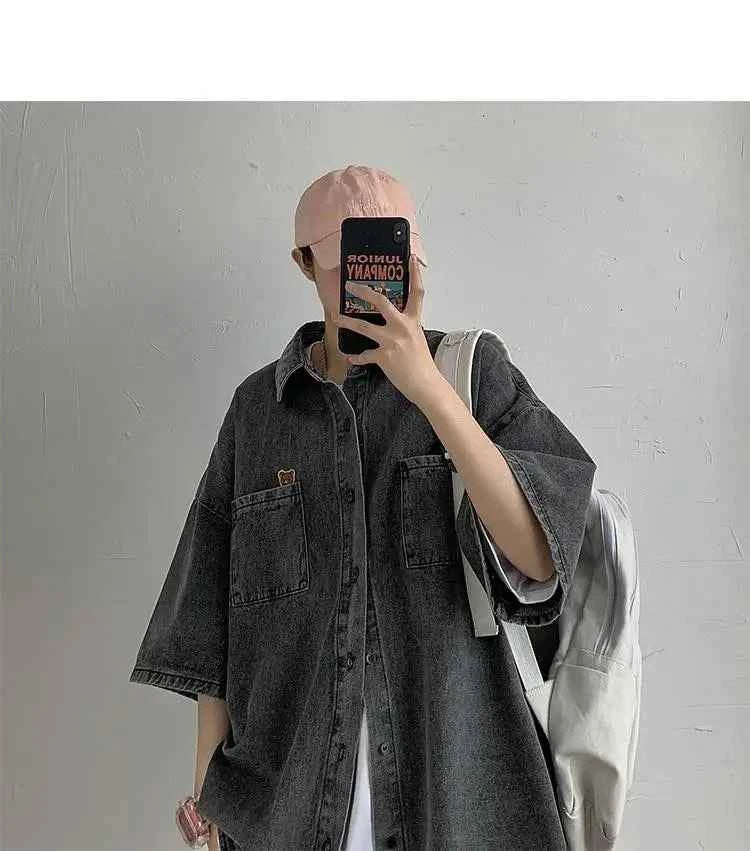 Stylish Hip Hop Retro Japanese Style Short Sleeve Shirt