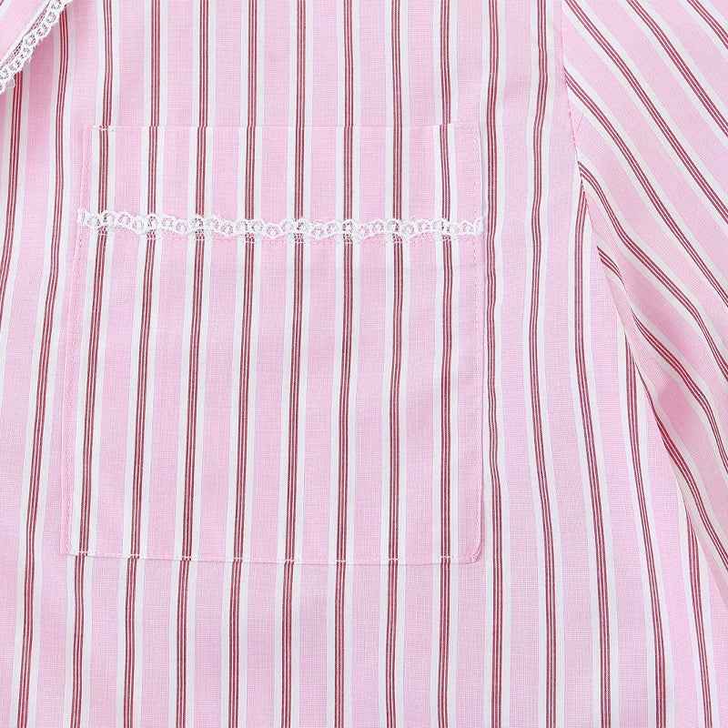 Elevated Y2K Striped Long Sleeve Cropped Shirt