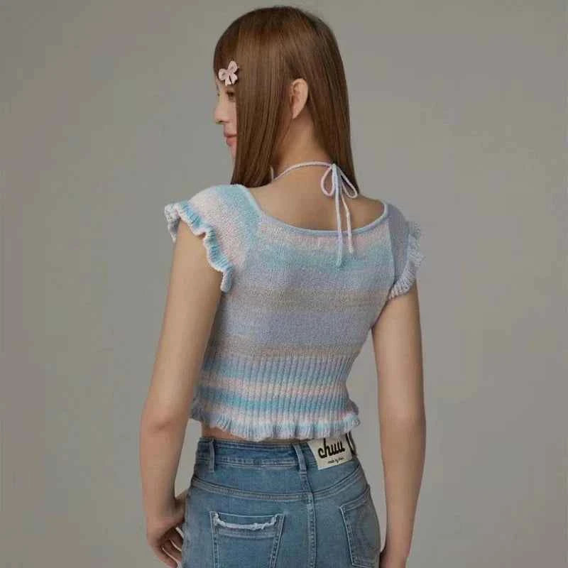 Elegant Butterfly Embroidered Short Sleeve T-Shirt