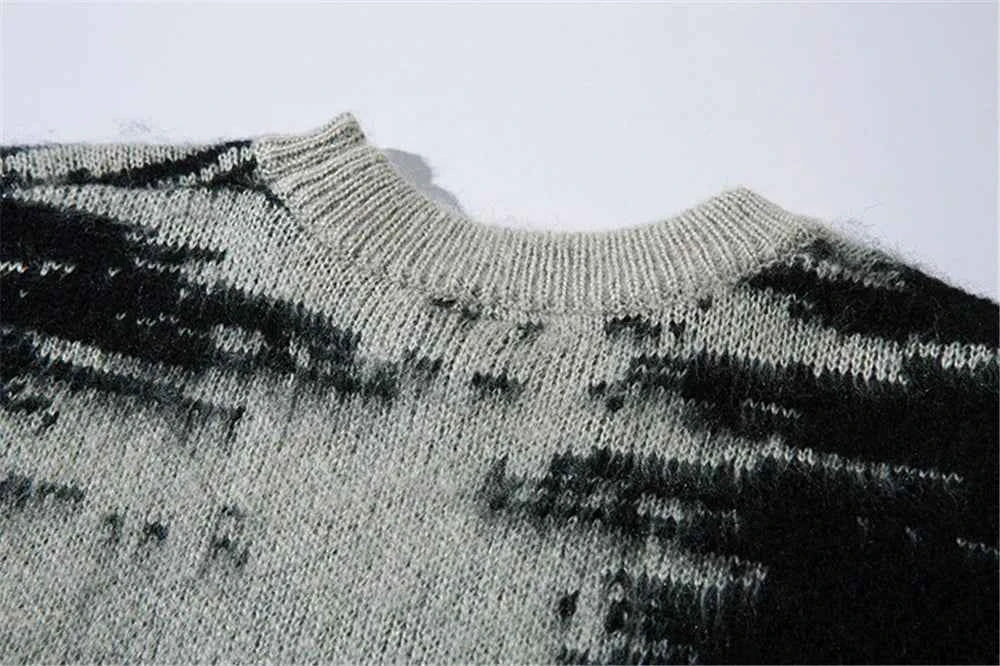 Y2K Streetwear Hip Hop Letter Tie Dye Sweater