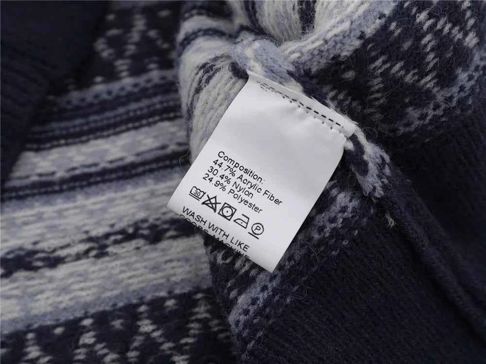 Versatile Colorful Striped Hip Hop Knit Casual Sweater