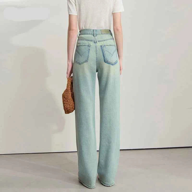 Minimalist Summer Retro Wide Leg Jeans